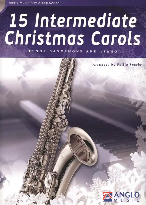 Autentický 15 Intermediate Christmas Carols + CD / tenorový saxofon a klavír