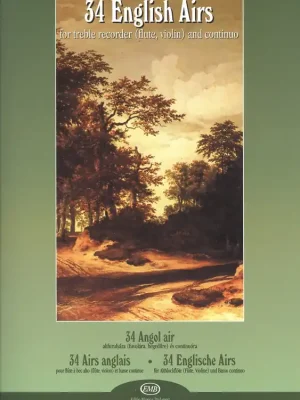 Cenově Výhodný 34 English Airs / altová zobcová flétna (příčná flétna, housle) a klavír