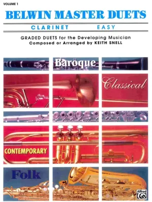 Belwin Master Duets - Easy 1 / klarinet Zlevněný