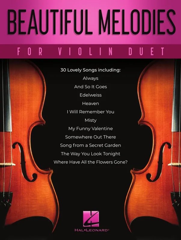 Nízká Cena Beautiful Melodies for Violin Duet / oblíbené melodie pro dvoje housle