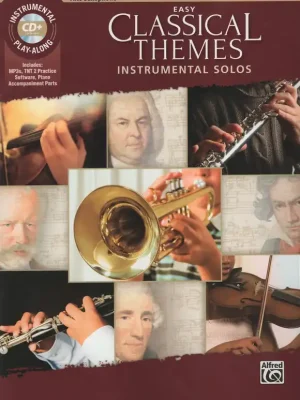 Cenově Výhodný Easy CLASSICAL THEMES - Instrumental Solos + CD / altový saxofon a klavír (pdf)