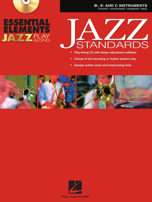 ESSENTIAL ELEMENTS - JAZZ STANDARDS + CD / všechny nástroje (C, Bb, Eb a C nástroje v basovém klíči) Oblíbený