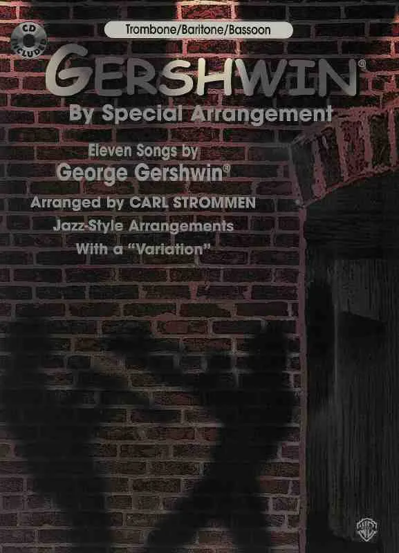 GERSHWIN - JAZZ ARRANGEMENT + CD / trombon (pozoun) Speciální Cena