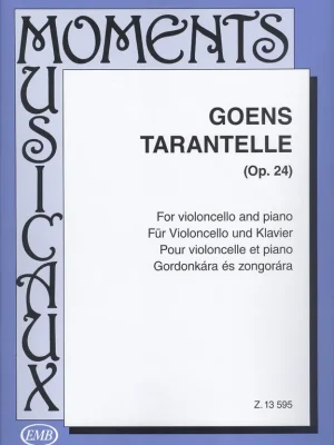 Goens: TARANTELLE op.24/ violoncello a klavír Nízká Cena