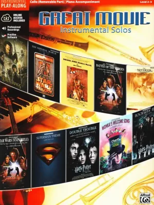 Cenový Hit GREAT MOVIE INSTRUMENTAL SOLOS + Audio Online / violoncello a klavír
