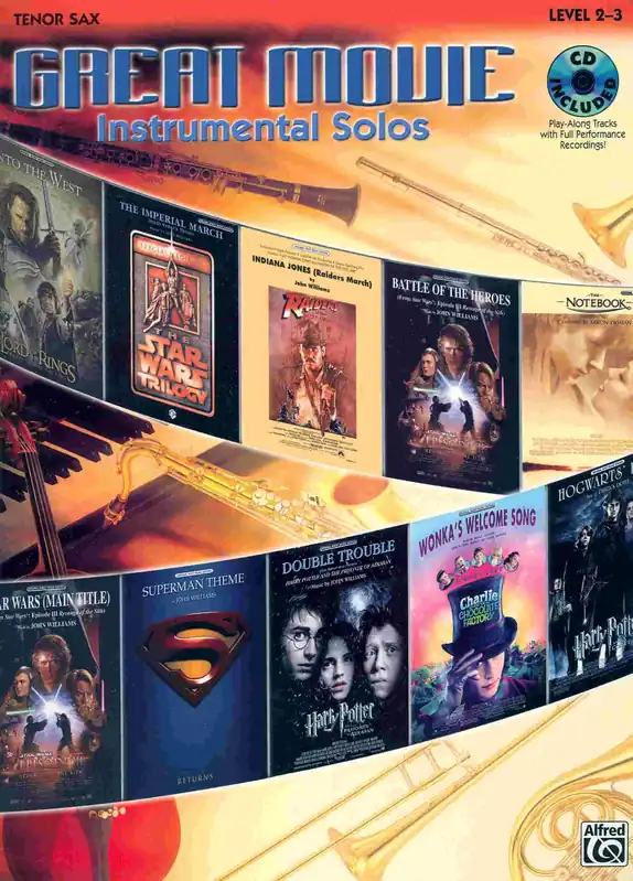 GREAT MOVIE INSTRUMENTAL SOLOS + CD / tenorový saxofon Sleva