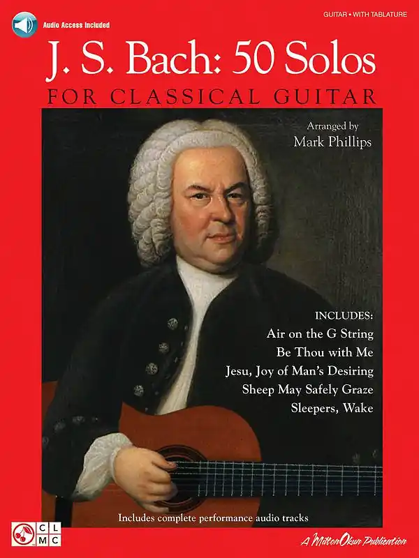 Odeslání Ihned J.S. Bach - 50 Solos for Classical Guitar + Audio Online / kytara + tabulatura