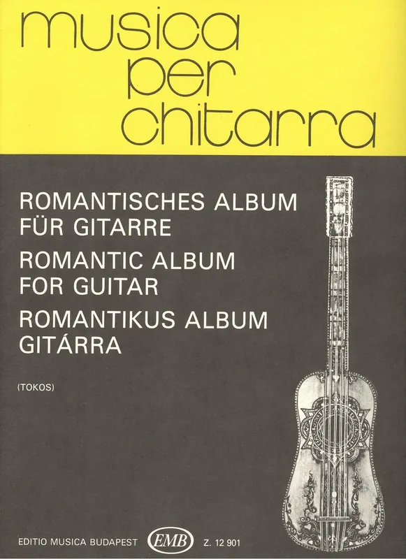 Bezpečná Platba Musica per chitarra: ROMANTIC ALBUM for guitar / 11 skladeb pro klasickou kytaru
