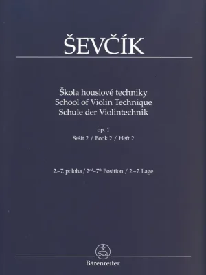 Vrácení Zdarma Otakar Ševčík - Opus 1, Škola houslové techniky, sešit 2 (2.-7. poloha)