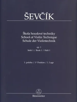 Otakar Ševčík - Opus1, Škola houslové techniky, sešit 1 (1.poloha) Levný