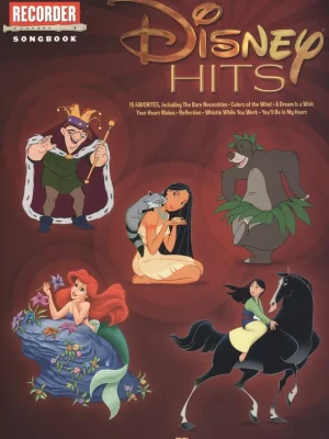 RECORDER Songbook - DISNEY HITS / zpěvník pro zobcovou flétnu Must-Have