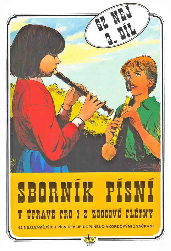 Kup Teď SBORNÍK PÍSNÍ 3 v úpravě pro 1-2 zobcové flétny - zpěv/akordy