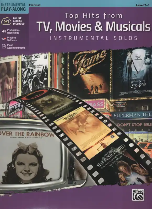 Bezpečná Platba TV, MOVIES & MUSICALS + Audio Online / klarinet a klavír (pdf)