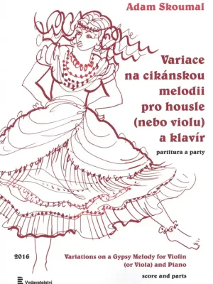 Variace na cikánskou melodii pro housle (violu) a klavír - Adam Skoumal Akční Cena