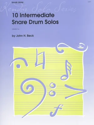 10 Intermediate Snare Drum Solos / 10 středně pokročilých sól na malý buben Bezpečná Platba