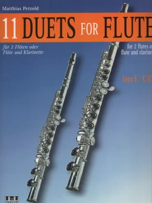 11 DUETS for FLUTE + CD / dueta pro dvě příčné flétny nebo flétnu a klarinet Oblíbený