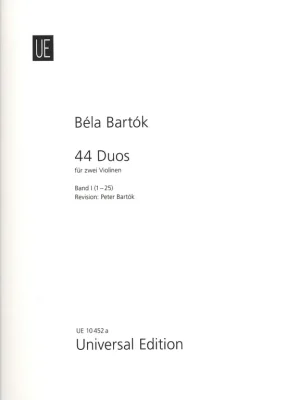 Výhodná Nabídka 44 DUOS 1 (No.1-25) by Béla Bartók - dvoje housle