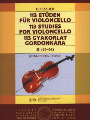 Omezená Nabídka Dotzauer - 113 Studies for Violoncello, book 2 (studies 35-62)