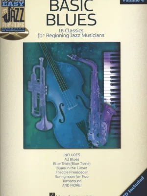 Easy Jazz Play Along 4 - BASIC BLUES + CD / 18 bluesových standardů pro začátečníky Aktuální