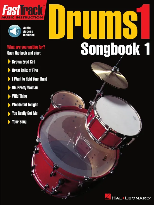 Omezená Nabídka FASTTRACK - DRUMS 1 - SONGBOOK 1 + Audio Online