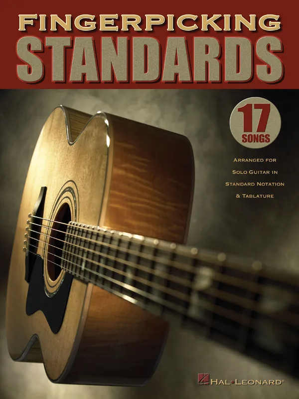 Fingerpicking STANDARDS - 17 songs arranged for solo guitar / kytara + tabulatura Pouze Dnes