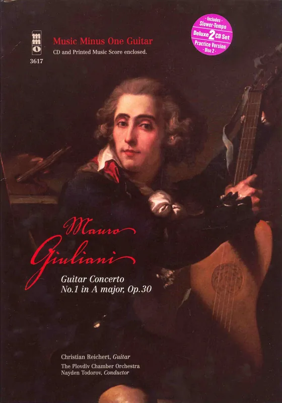Guitar Concerto No. 1 in A Major, Op. 30 by Mauro Giulianni + 2x CD / kytara Nejprodávanější