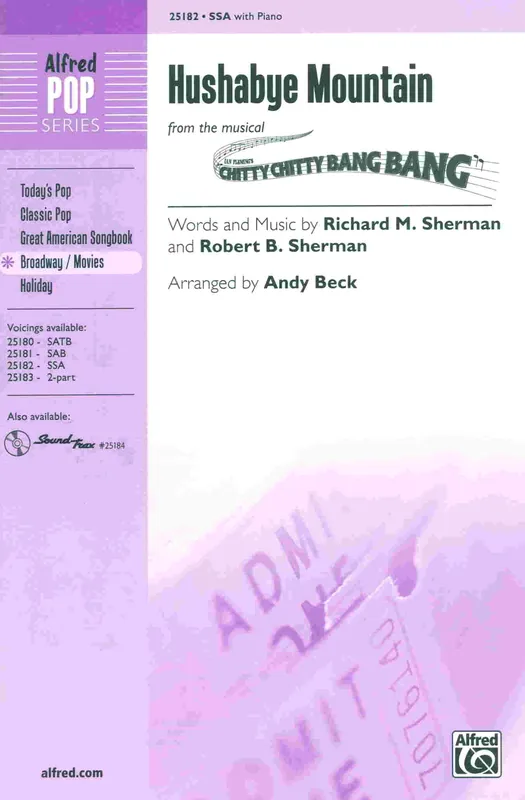 Expresní Doručení HUSHABYE MOUNTAIN (Chitty Chitty Bang Bang) / SSA* + piano