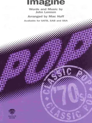 Aktuální IMAGINE by John Lennon / SATB* + piano/chords