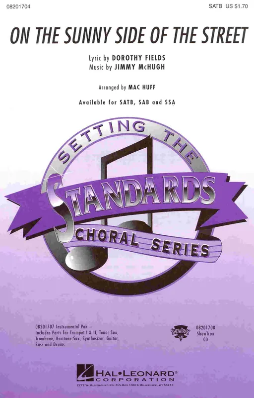 Poslední Šance ON THE SUNNY SIDE OF THE STREET / SATB*