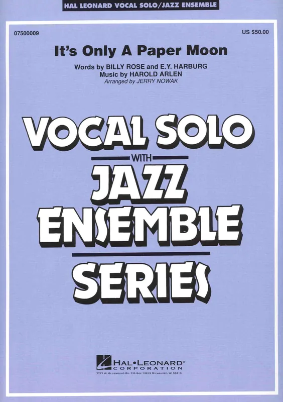 It's Only a Paper Moon - Vocal Solo with Jazz Ensemble / partitura + party Akční Cena