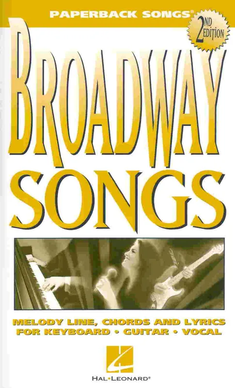 Paperback Songs - BROADWAY SONGS 2nd editionvocal / chord Jen Po Omezenou Doba