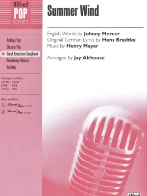 Summer Wind / SATB* + piano/chords Cenový Hit