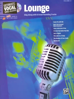 Nakupujte Hned Ultimate Vocal Sing-Along 4 - Lounge (Male Voice)+ CD / osm krásných evergreenů pro zpěváky
