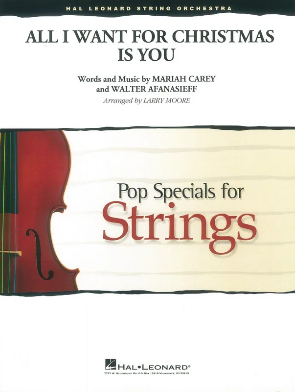 Sleva ALL I WANT FOR CHRISTMAS IS YOU - Pop Specials for Strings / partitura a party