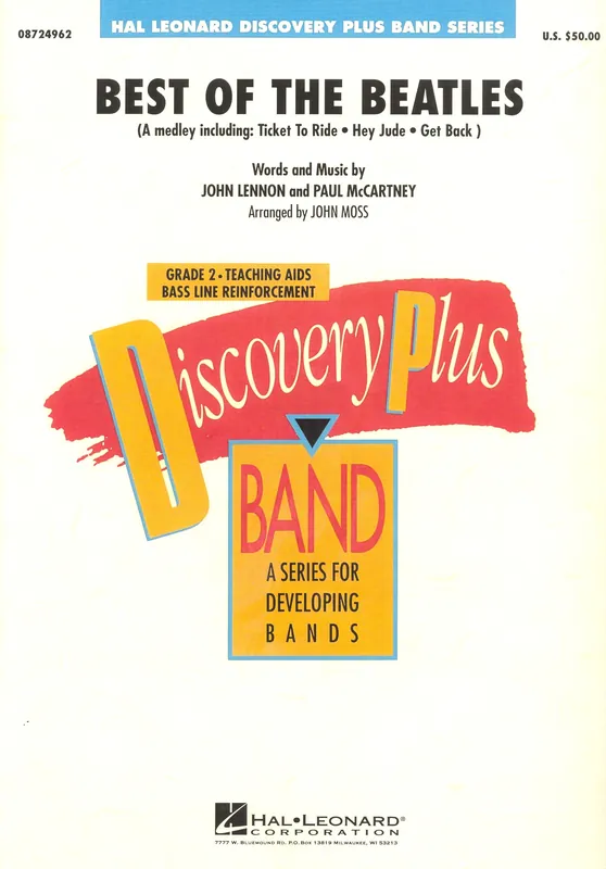 Nízká Cena Best Of The Beatles - Concert Band (grade 2) / partitura + party