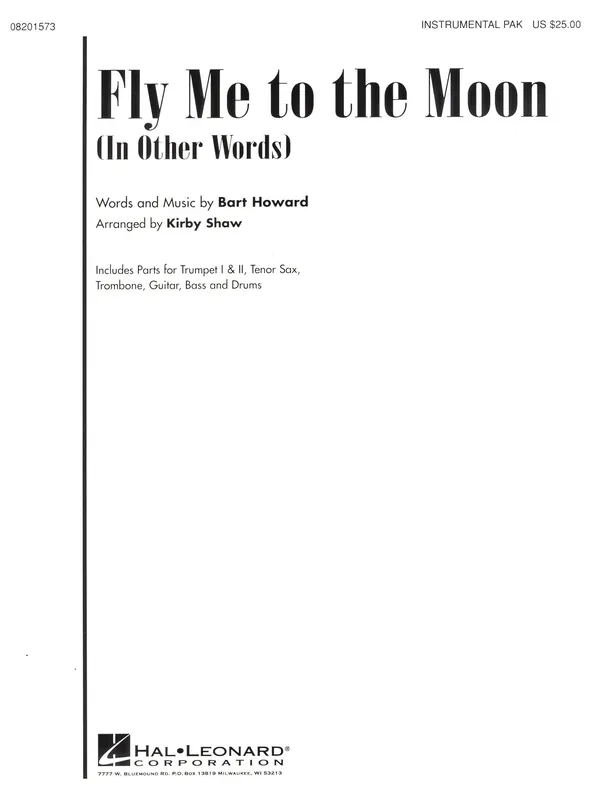 Fly Me To The Moon (In Other Words) - instrumental pak Výprodej