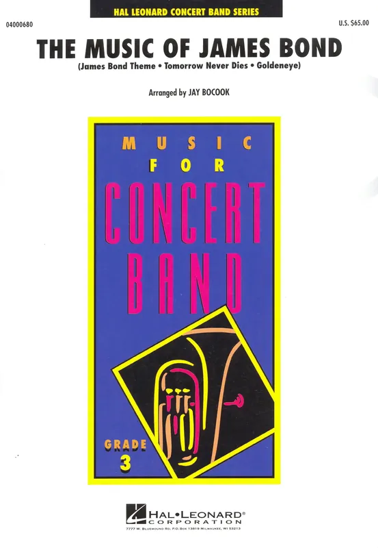 The Music of James Bond - Concert Band (grade 3) / partitura + party Sezónní Sleva