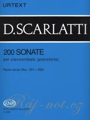 200 Sonate per clavicembalo (pianoforte) 3 (No. 101 - 150) - URTEXT pro klavír Cenový Hit