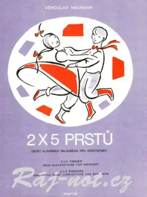 2 x pět prstů skladby pro klavír - Věroslav Neumann Autentický