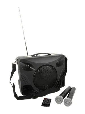 Top Prodej QTX DELTA-50, mobilní 8" zvukový systém MP3/BT/FM/2x VHF, 50W