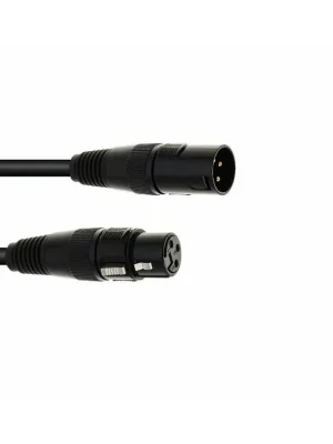 Eurolite DMX kabel XLR 3pin, 3m délka, černý Dokud Zásoby Vydrží