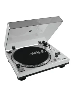 Akční Nabídka Omnitronic BD-1380 USB, gramofon s řemínkovým pohonem, stříbrný