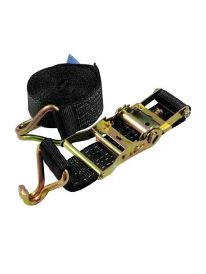 Značkový Pás vázací H800, 2 dílný s háky, 8m, černý