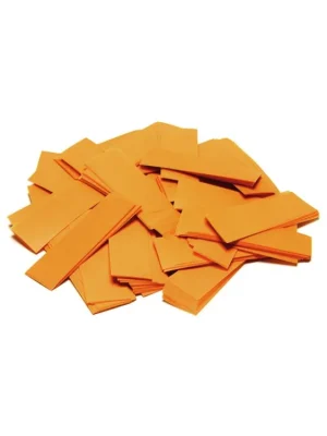 Levný Tcm Fx pomalu padající obdélníkové konfety 55x18mm, oranžové, 1kg