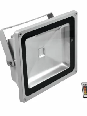 Značkový Eurolite LED IP FL-50 COB RGB 120 s dálkovým ovladačem
