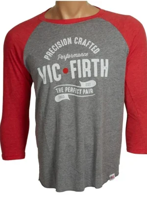 VIC FIRTH RAGLAN TEE tričko, XL Výprodej
