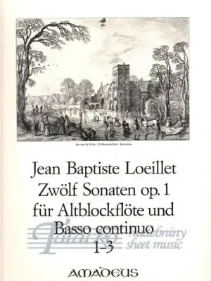 Zwölf Sonaten op. 1 für Altblockflöte und Basso continuo (1-3) Akční Cena