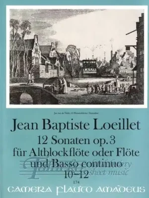 Zwölf Sonaten op. 3 für Altblockflöte und Basso continuo (10-12) Odeslání Ihned