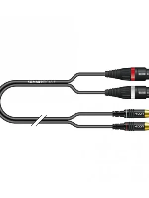 Nová Kolekce Sommer Cable IC Onyx 2x0,25qmm, Black, 5,00m