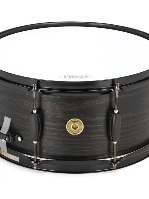 Tama WP1465BK-BOW Woodworks Snare Drum 14" × 6,5" – Black Oak Wrap Sleva